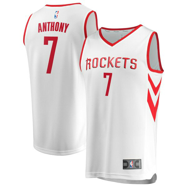 Maillot Houston Rockets Homme Carmelo Anthony 7 Association Edition Blanc